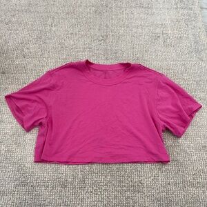 lululemon all yours cropped T-shirt